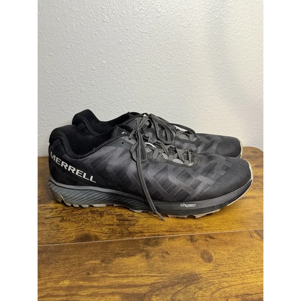 Merrell Mens Size 14 Agility‎ Synthesis Flex Exuberance Black Trail Running